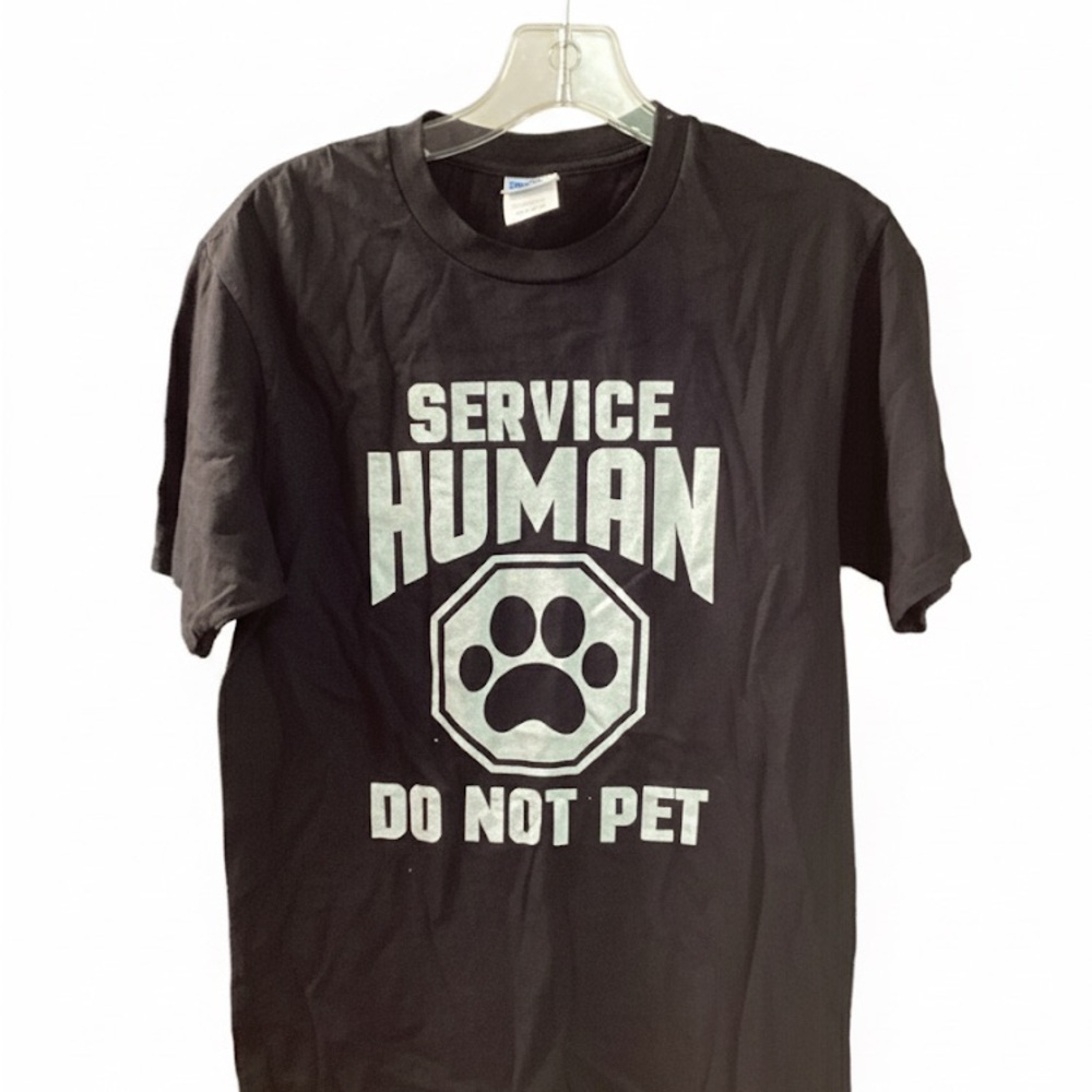 (NWOT)Port and Company Black Service Human Tee